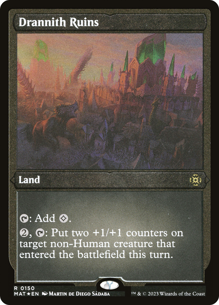 Drannith Ruins (MAT-150) [March of the Machine: The Aftermath] Etched Foil MTG Single Wizards of the Coast