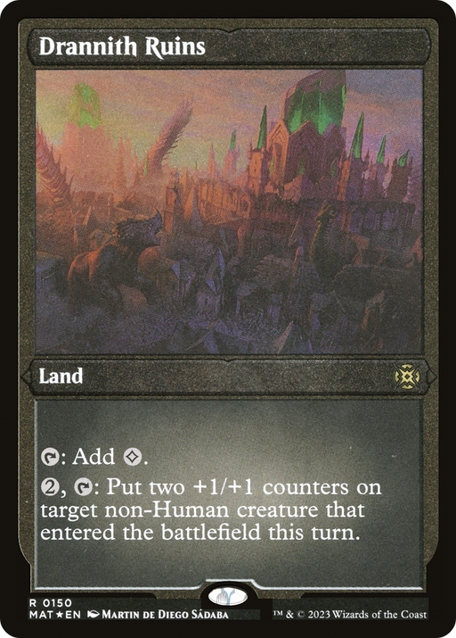 Drannith Ruins (MAT-150) [March of the Machine: The Aftermath] Etched Foil MTG Single Wizards of the Coast