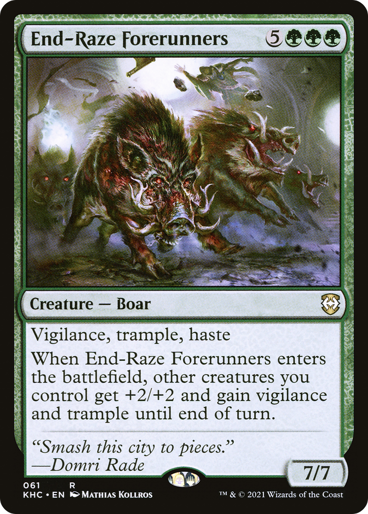 End-Raze Forerunners (KHC-061) [Kaldheim Commander] MTG Single Wizards of the Coast
