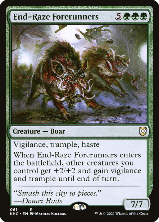 End-Raze Forerunners (KHC-061) [Kaldheim Commander] MTG Single Wizards of the Coast