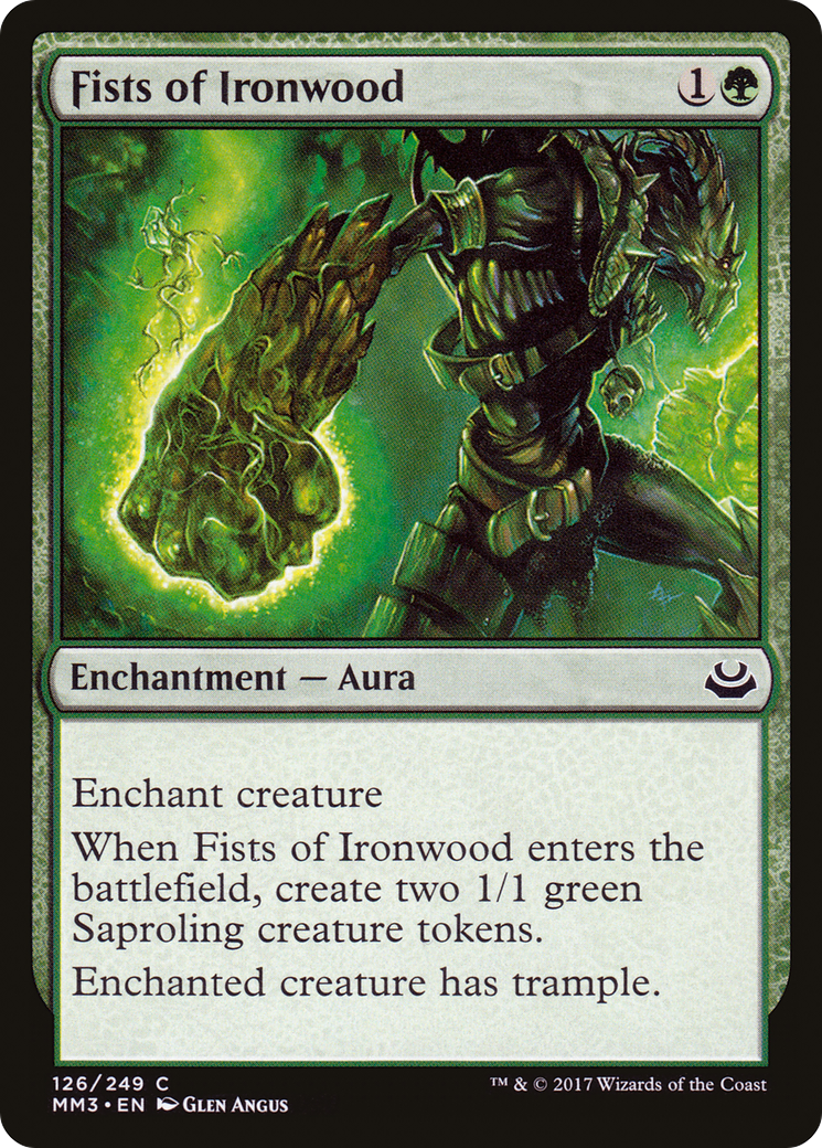 Fists of Ironwood (MM3-126) [Modern Masters 2017] Foil MTG Single Wizards of the Coast