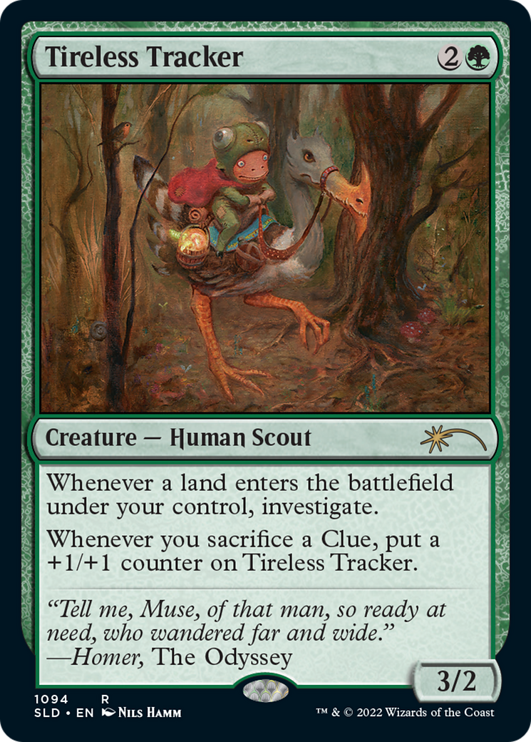 Tireless Tracker (1094) (SLD-1094) [Secret Lair] Drop Foil MTG Single Wizards of the Coast