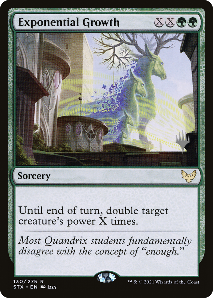 Exponential Growth (PPSTX-130P) [Strixhaven: School of Mages Promos] MTG Single Wizards of the Coast