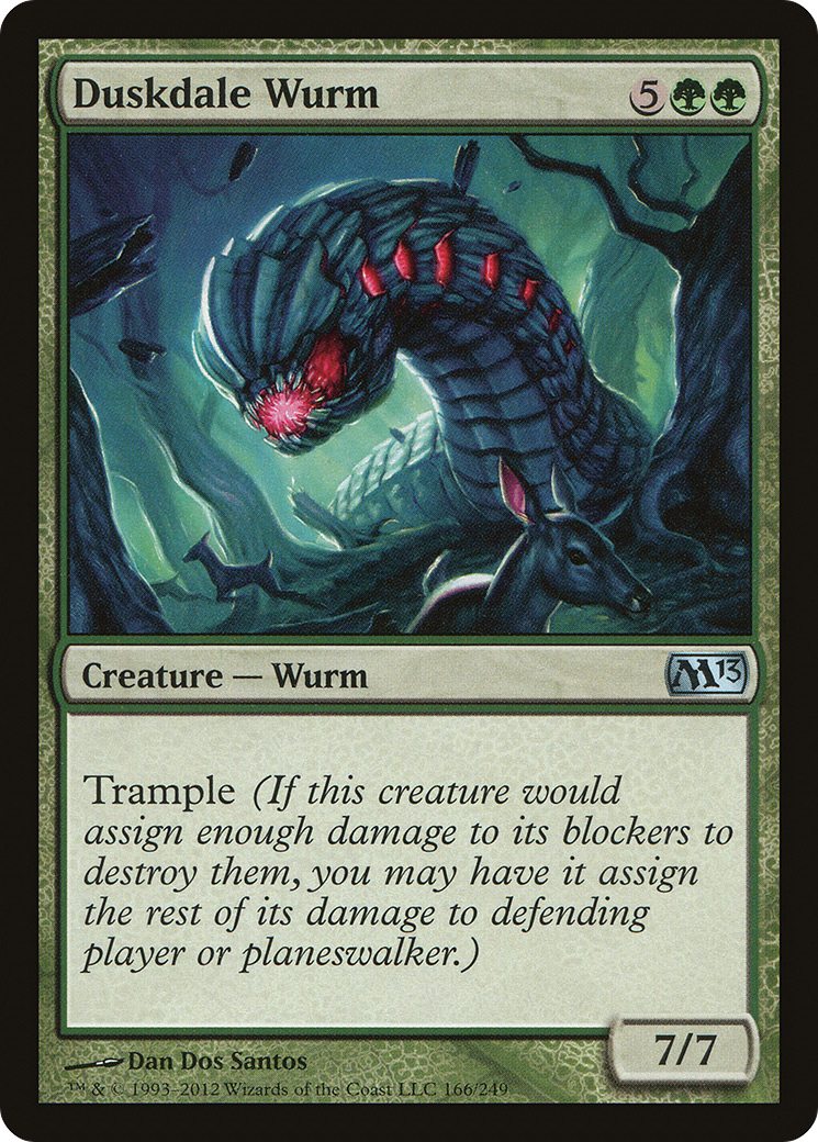 Duskdale Wurm (M13-166) [Magic 2013] Foil MTG Single Wizards of the Coast