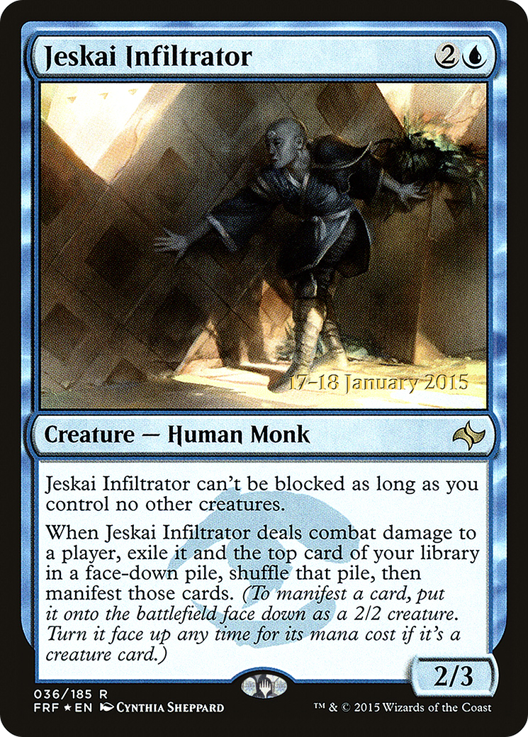 Jeskai Infiltrator (PRE-36S) [Fate Reforged Promos] Foil MTG Single Wizards of the Coast
