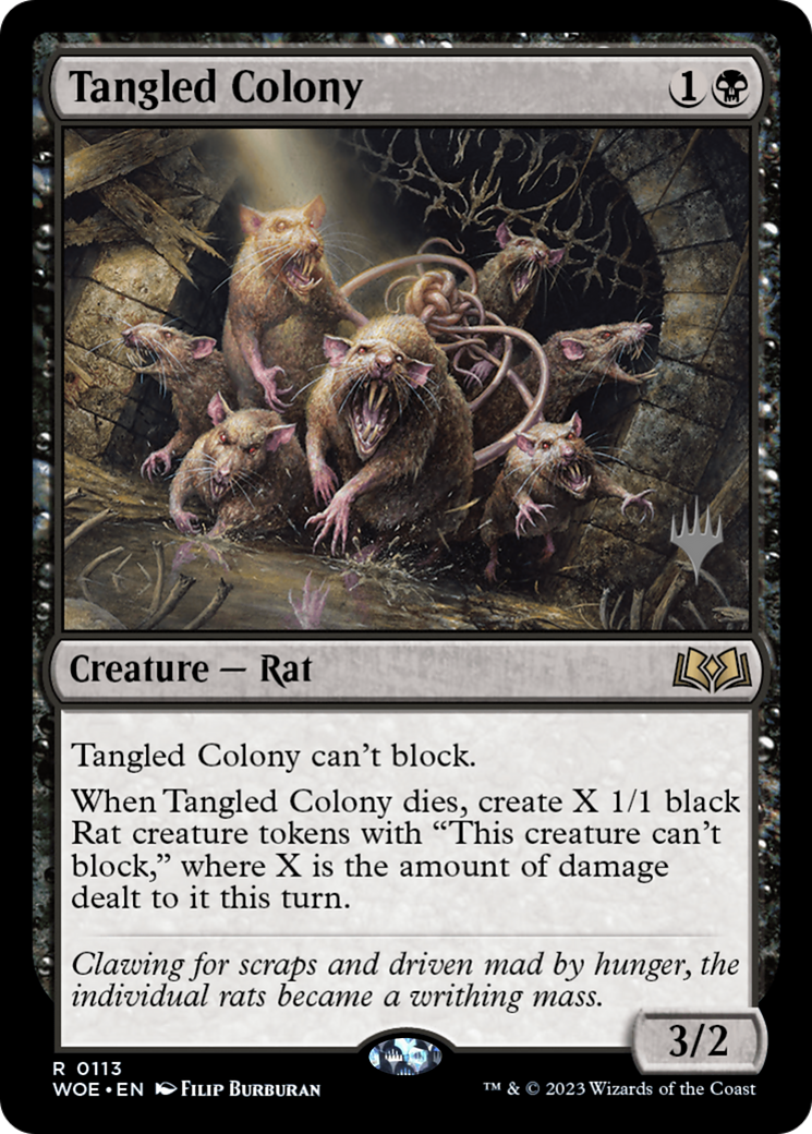 Tangled Colony (PPWOE-113) [Wilds of Eldraine Promos] Foil MTG Single Wizards of the Coast