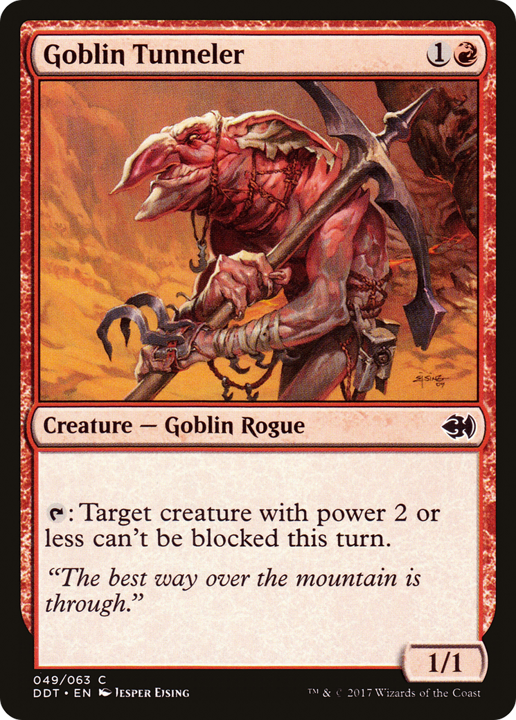 Goblin Tunneler (DDT-049) [Misc] Duel Decks: Merfolk vs. Goblins MTG Single Wizards of the Coast