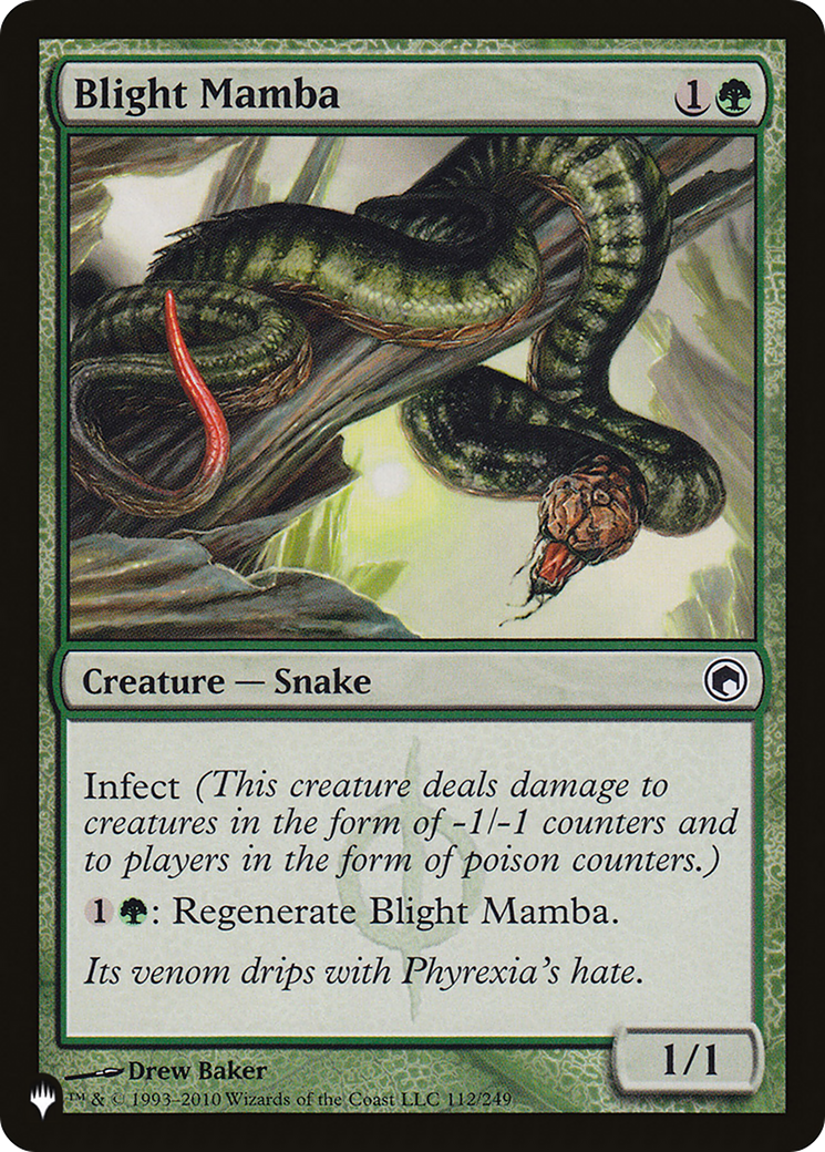 Blight Mamba (LIST-SOM-112) [Mystery Booster] The List MTG Single Wizards of the Coast