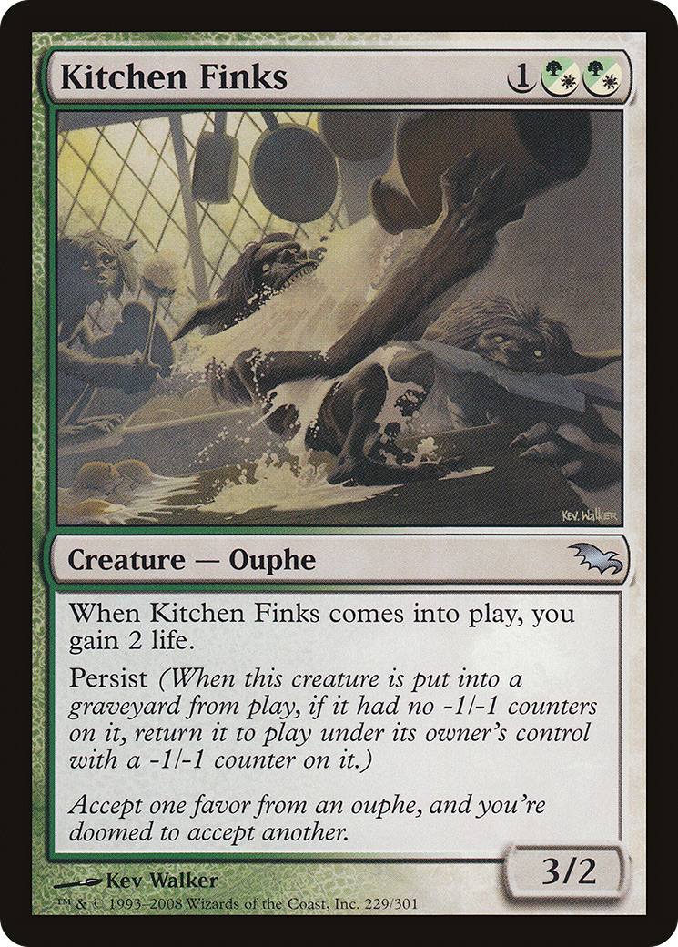 Kitchen Finks (SHM-229) [Shadowmoor] Foil MTG Single Wizards of the Coast
