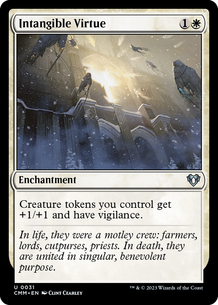 Intangible Virtue (CMM-031) [Commander Masters] Foil MTG Single Wizards of the Coast