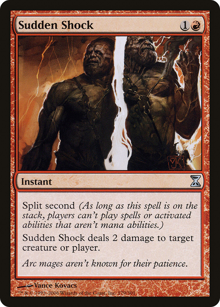 Sudden Shock (TSP-179) [Time Spiral] MTG Single Wizards of the Coast