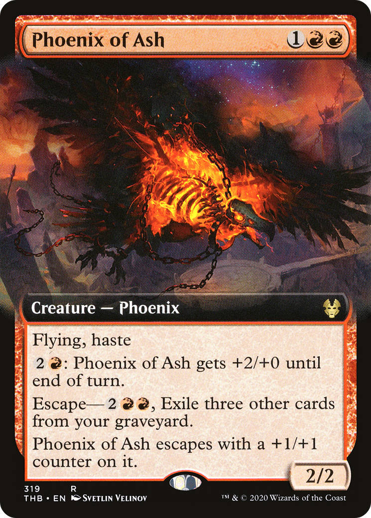 Phoenix of Ash (THB-319) [Theros Beyond Death] (Extended Art) Foil MTG Single Wizards of the Coast