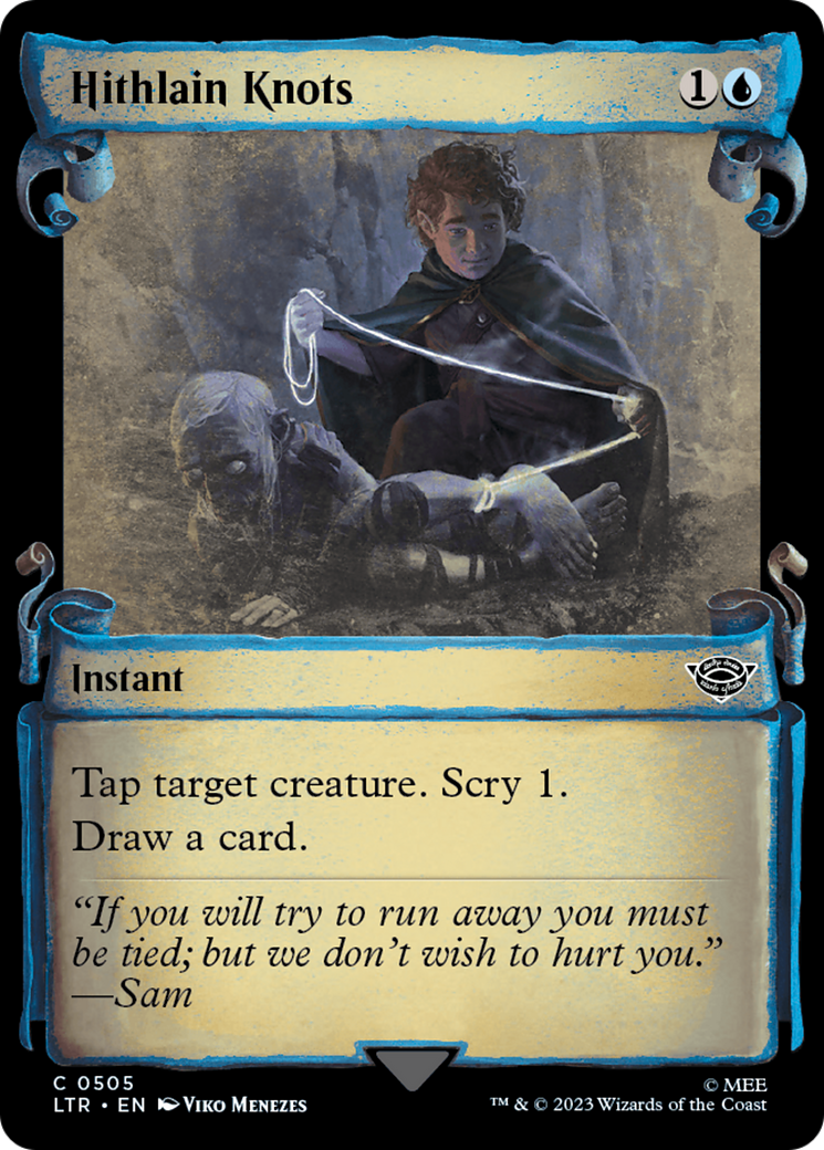 Hithlain Knots (Showcase Scrolls) (LTR-505) [The Lord of the Rings: Tales of Middle-earth] (Showcase) Foil MTG Single Wizards of the Coast