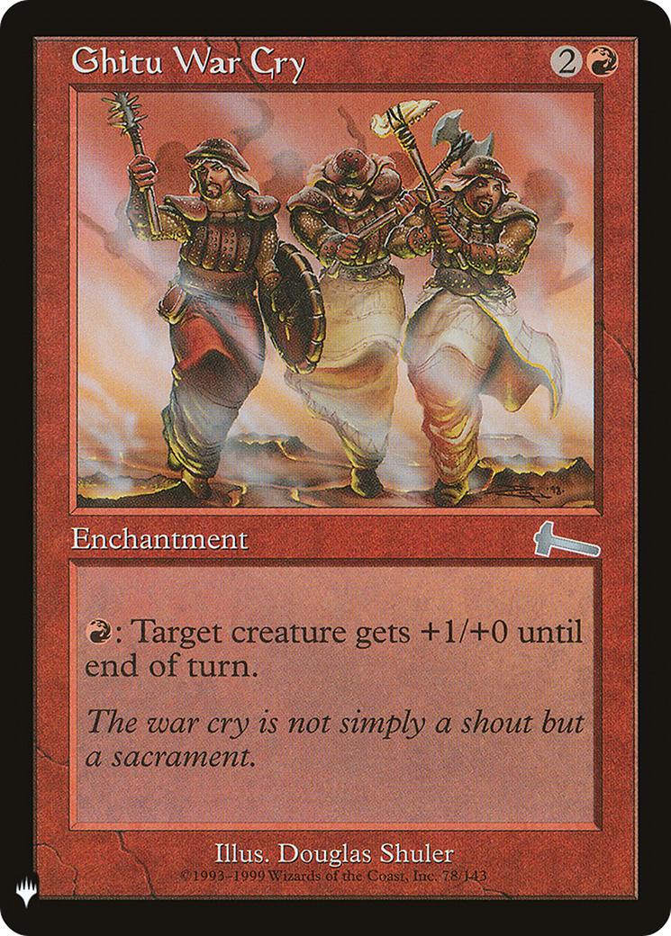 Ghitu War Cry (LIST-078) [Mystery Booster] The List MTG Single Wizards of the Coast