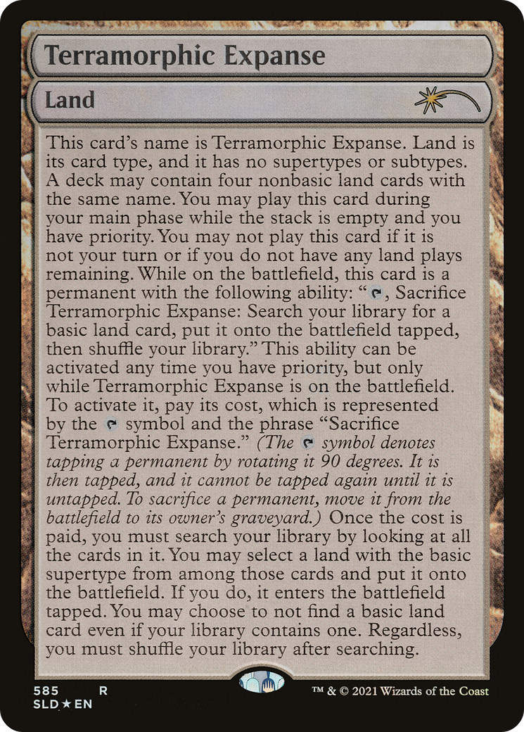 Terramorphic Expanse (SLD-585) [Secret Lair] Drop Foil MTG Single Wizards of the Coast