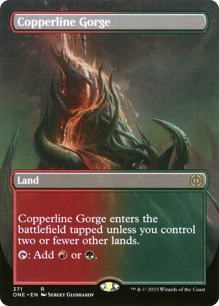 Copperline Gorge (ONE-371) [Phyrexia: All Will Be One] (Borderless) MTG Single Wizards of the Coast