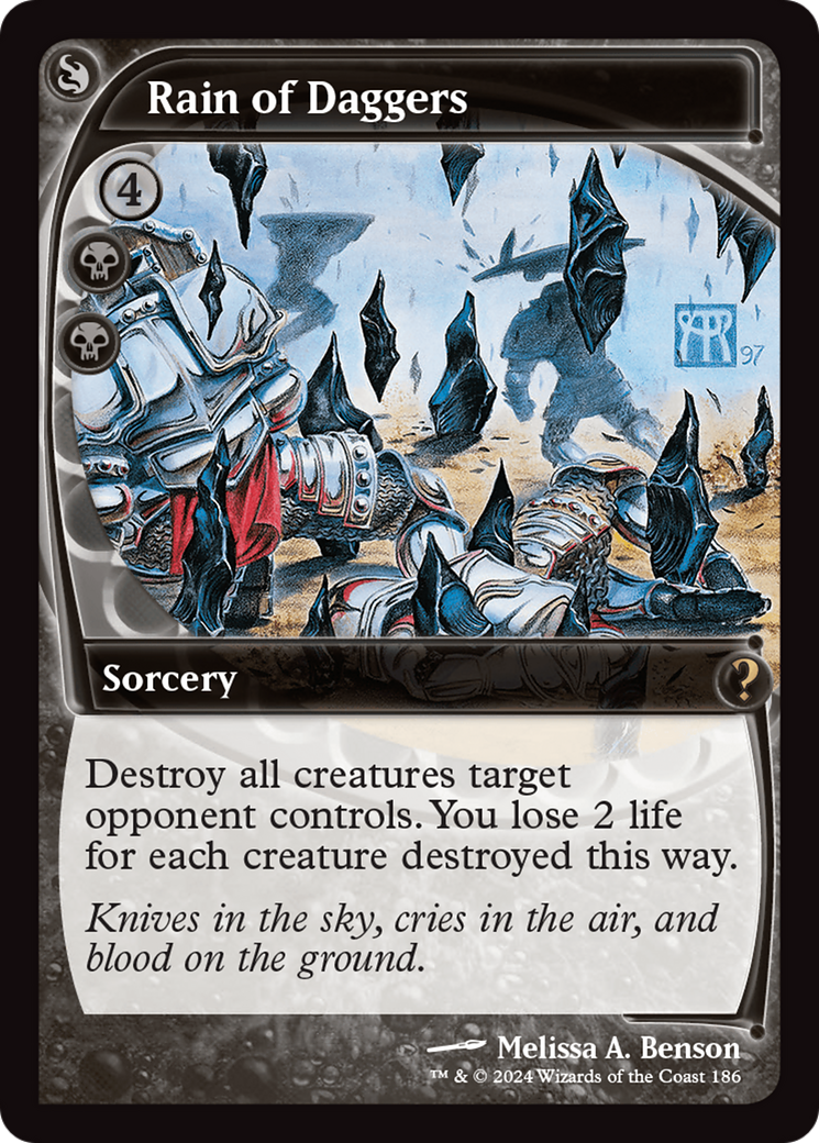 Rain of Daggers (Future Sight) (MB2-186) [Mystery Booster] Mystery Booster 2 Foil MTG Single Wizards of the Coast