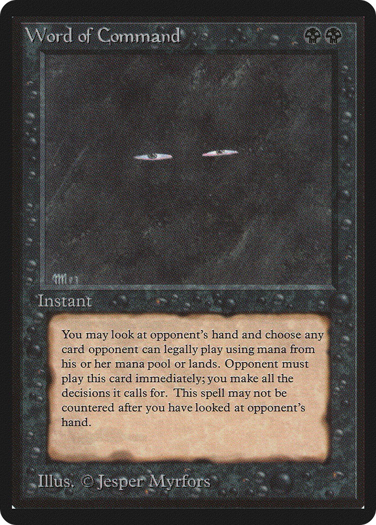 Word of Command (LEB-) [Oldschool] Limited Edition Beta MTG Single Wizards of the Coast