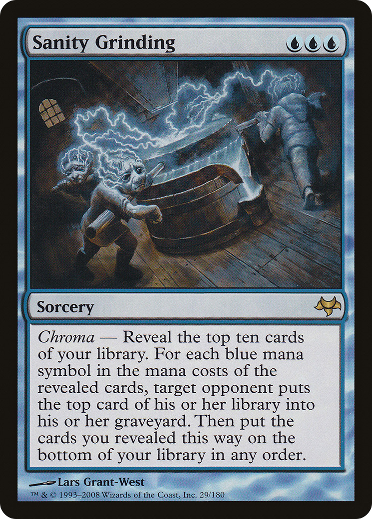 Sanity Grinding (EVE-029) [Eventide] Foil MTG Single Wizards of the Coast