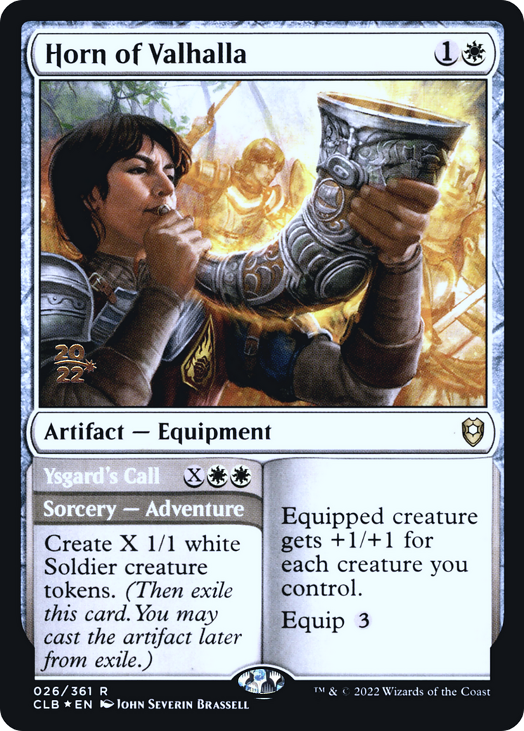 Horn of Valhalla // Ysgard's Call (PRE-26S) [Battle for Baldur's Gate Promos] Foil MTG Single Wizards of the Coast