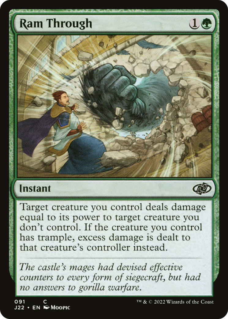 Ram Through (J22-091) [Jumpstart 2022] MTG Single Wizards of the Coast