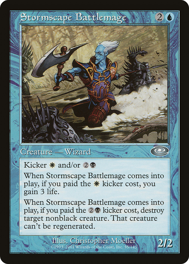 Stormscape Battlemage (PLS-035) [Planeshift] Foil MTG Single Wizards of the Coast