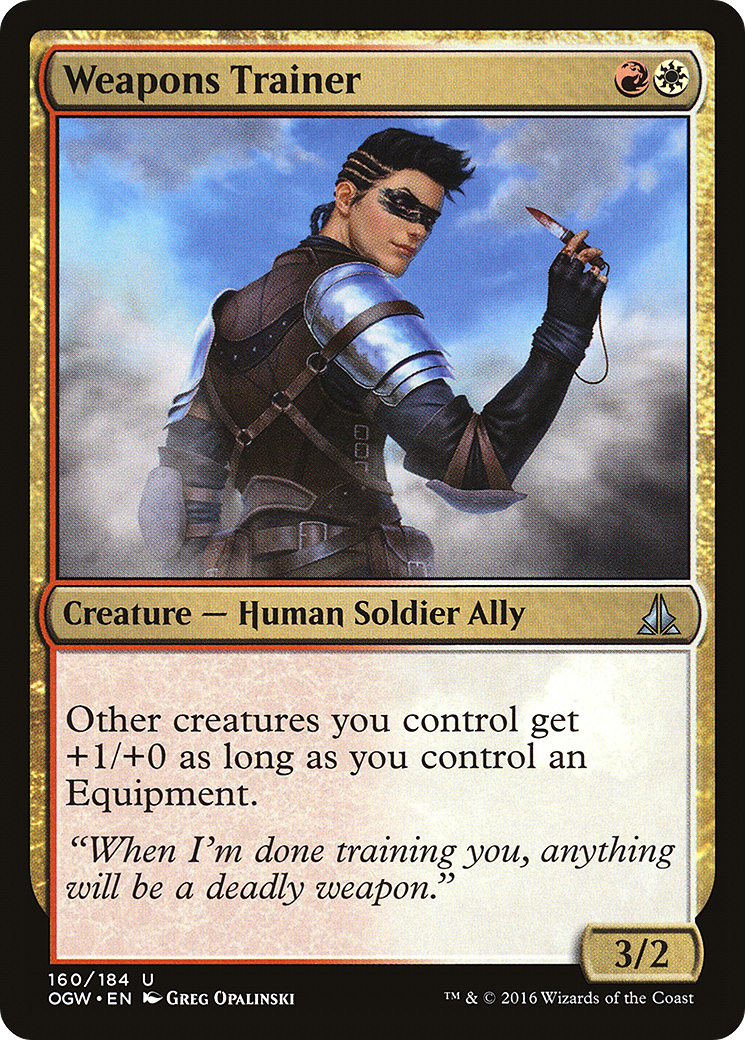 Weapons Trainer (OGW-160) [Oath of the Gatewatch] Foil MTG Single Wizards of the Coast