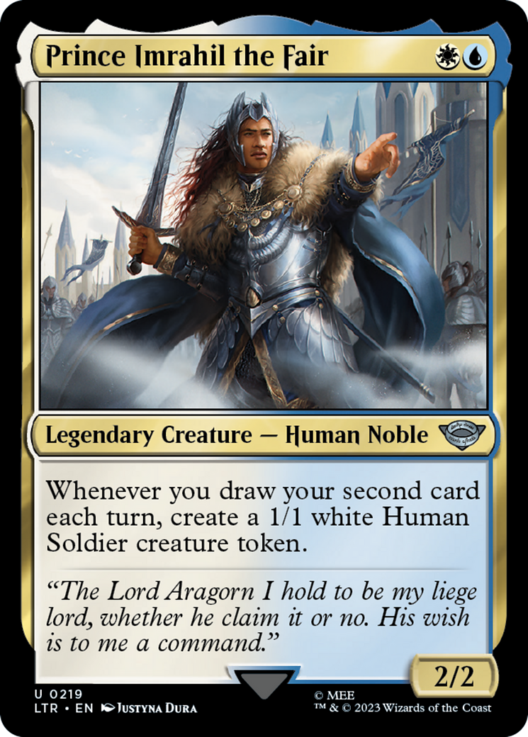 Prince Imrahil the Fair (LTR-219) [The Lord of the Rings: Tales of Middle-earth] MTG Single Wizards of the Coast