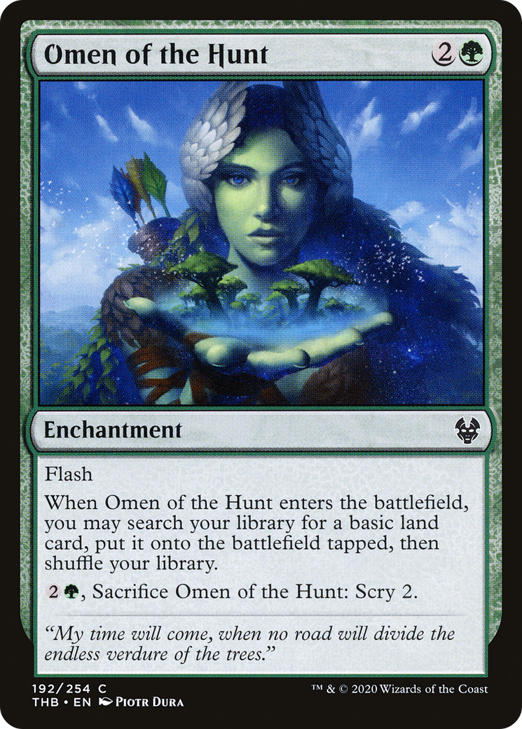 Omen of the Hunt (THB-192) [Theros Beyond Death] Foil MTG Single Wizards of the Coast