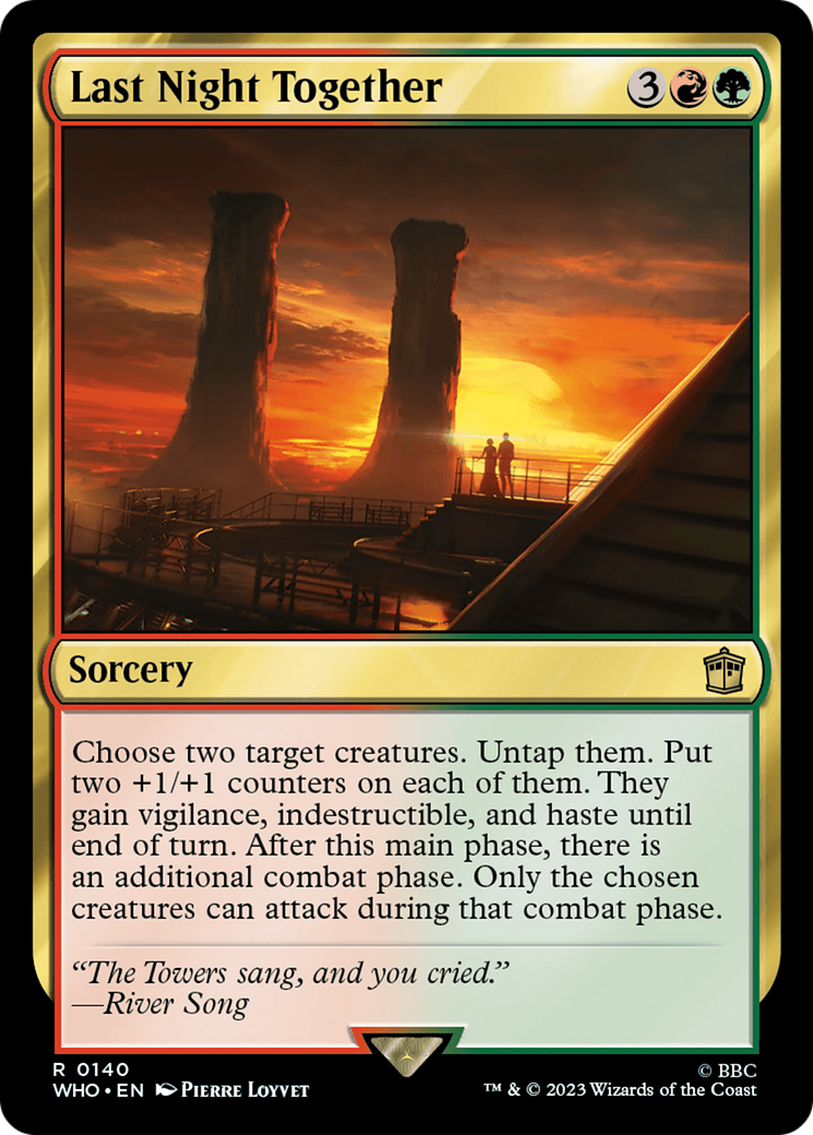 Last Night Together (WHO-140) [Doctor Who] MTG Single Wizards of the Coast