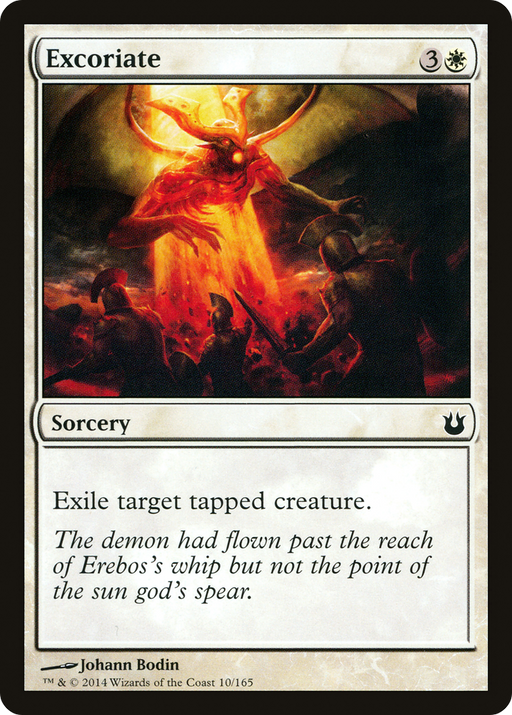 Excoriate (BNG-010) [Born of the Gods] MTG Single Wizards of the Coast