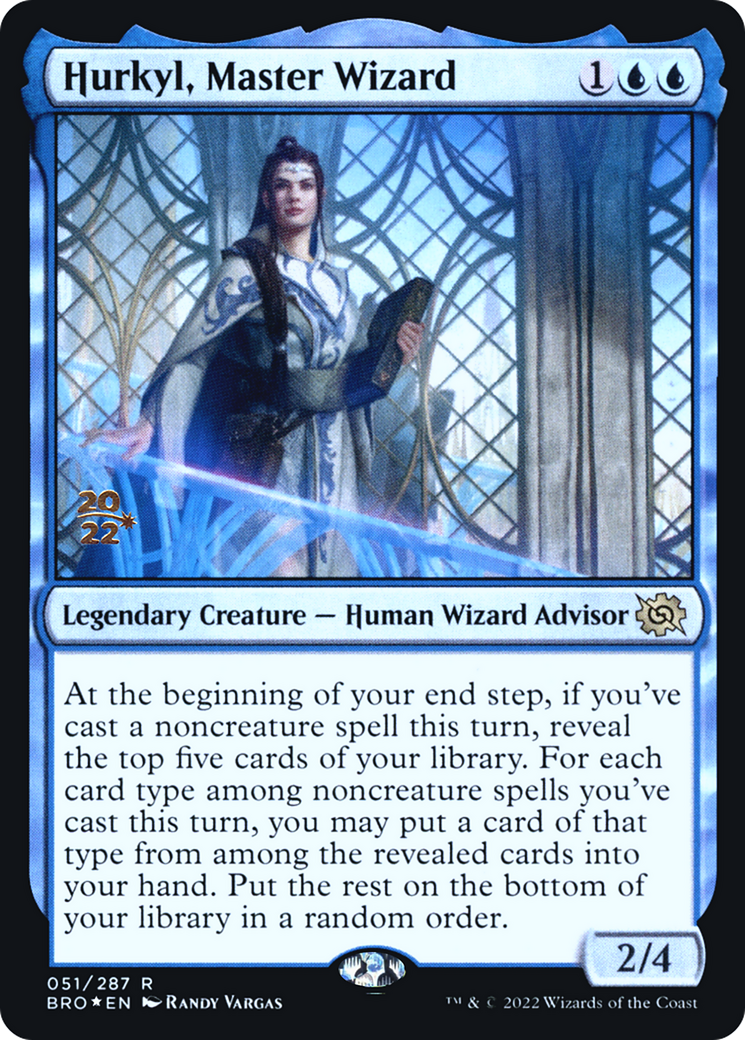 Hurkyl, Master Wizard (PRE-051) [The Brothers' War Promos] Foil MTG Single Wizards of the Coast