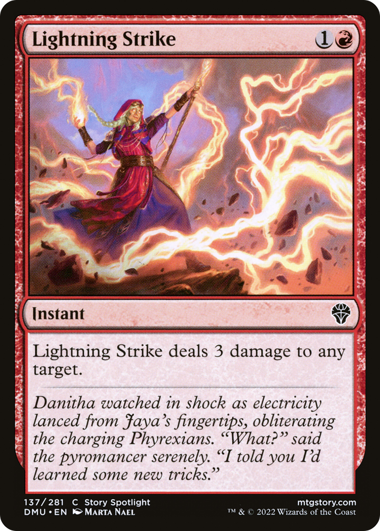 Lightning Strike (DMU-137) [Dominaria United] Foil MTG Single Wizards of the Coast