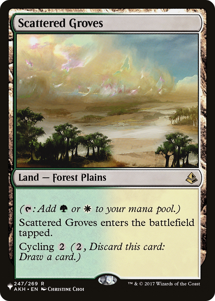 Scattered Groves (LIST-AKH-247) [Mystery Booster] The List MTG Single Wizards of the Coast