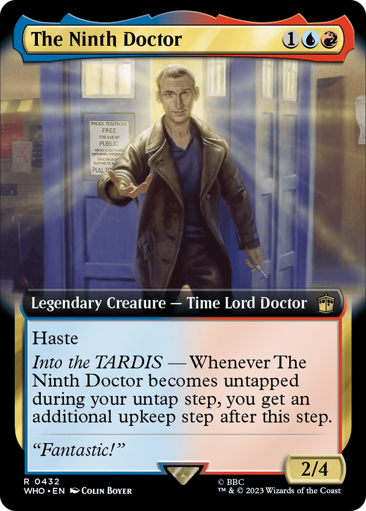 The Ninth Doctor (WHO-432) [Doctor Who] (Extended Art) MTG Single Wizards of the Coast