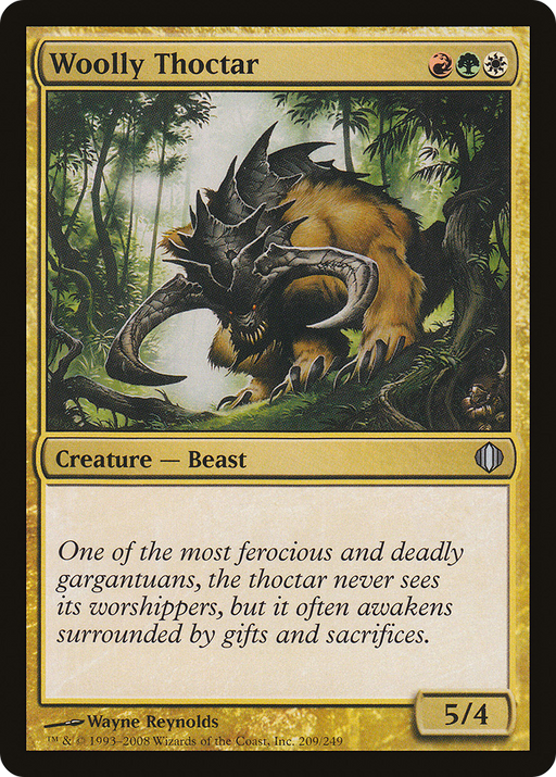 Woolly Thoctar (ALA-209) [Shards of Alara] Foil MTG Single Wizards of the Coast