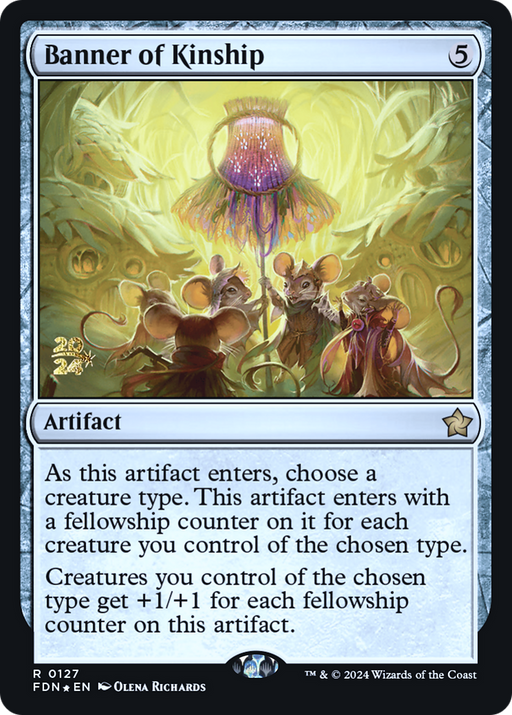 Banner of Kinship (PRE-127) [Foundations Promos] Foil MTG Single Wizards of the Coast