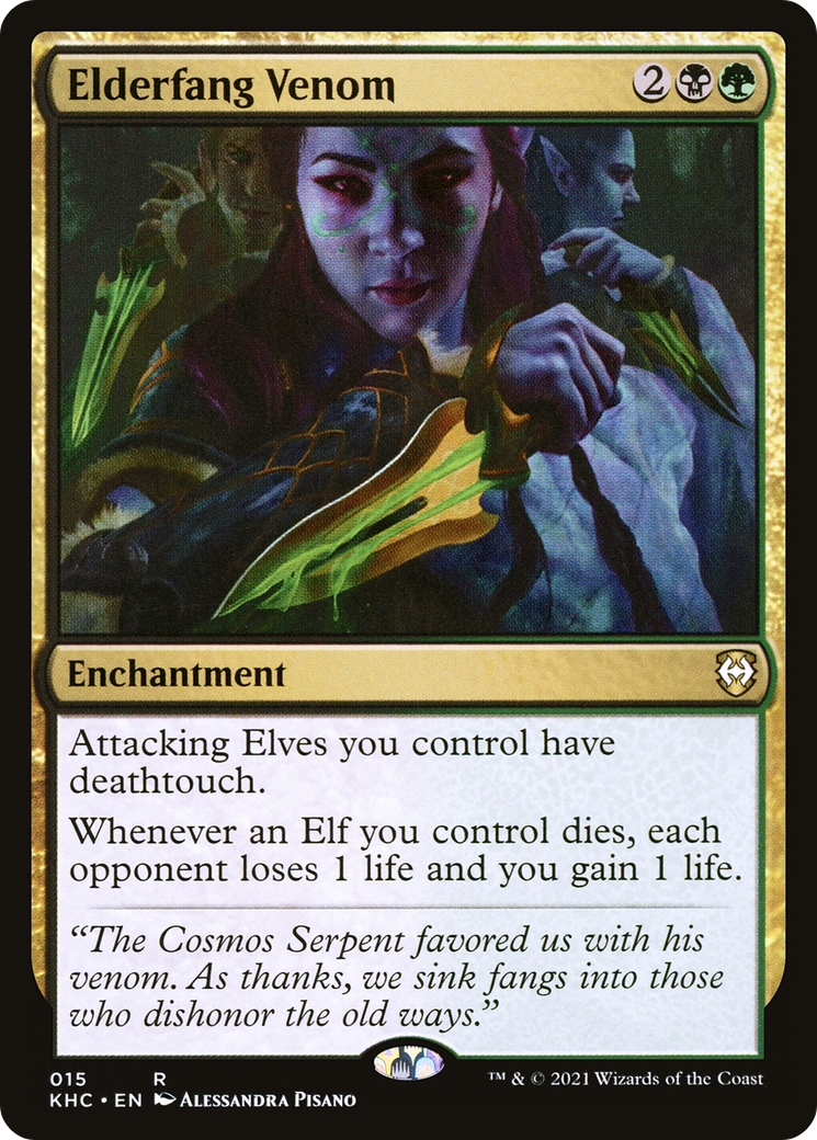 Elderfang Venom (KHC-015) [Kaldheim Commander] MTG Single Wizards of the Coast