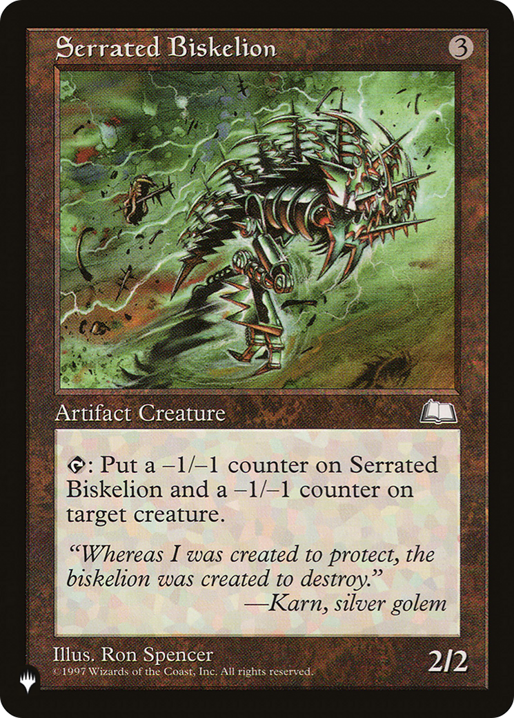 Serrated Biskelion (LIST-WTH-156) [Mystery Booster] The List MTG Single Wizards of the Coast
