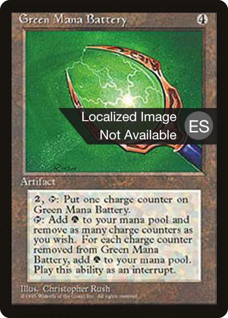 Green Mana Battery (4BB-323) [Fourth Edition Foreign Black Border] MTG Single Wizards of the Coast