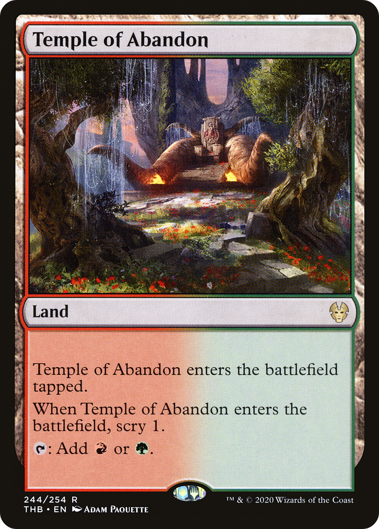 Temple of Abandon (THB-244) [Theros Beyond Death] Foil MTG Single Wizards of the Coast