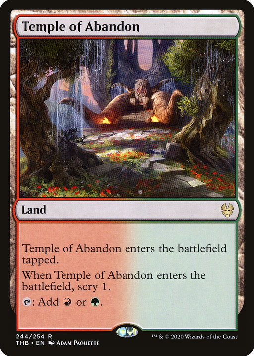 Temple of Abandon (THB-244) [Theros Beyond Death] Foil MTG Single Wizards of the Coast