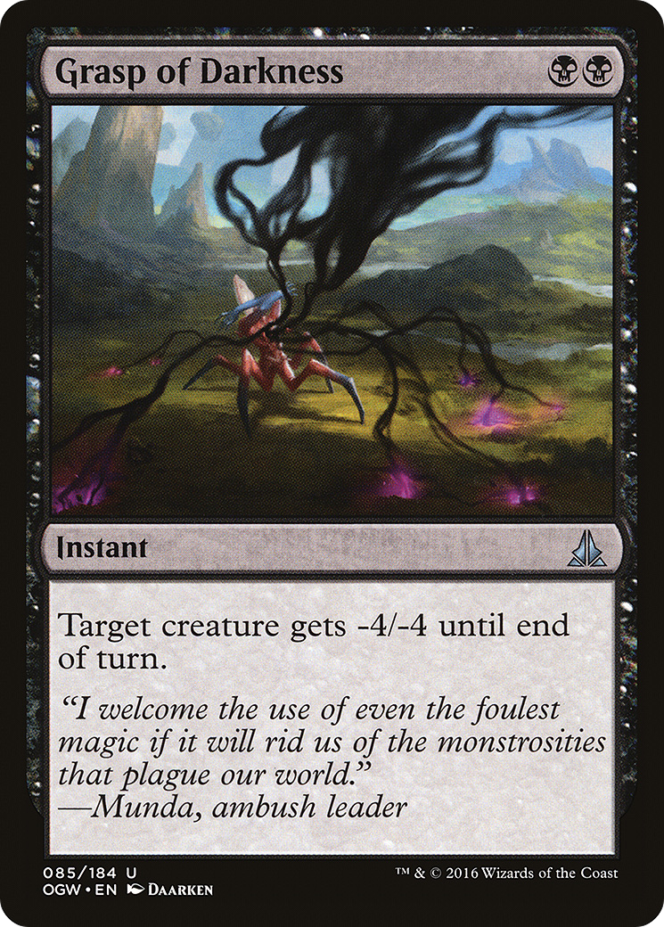 Grasp of Darkness (OGW-085) [Oath of the Gatewatch] Foil MTG Single Wizards of the Coast