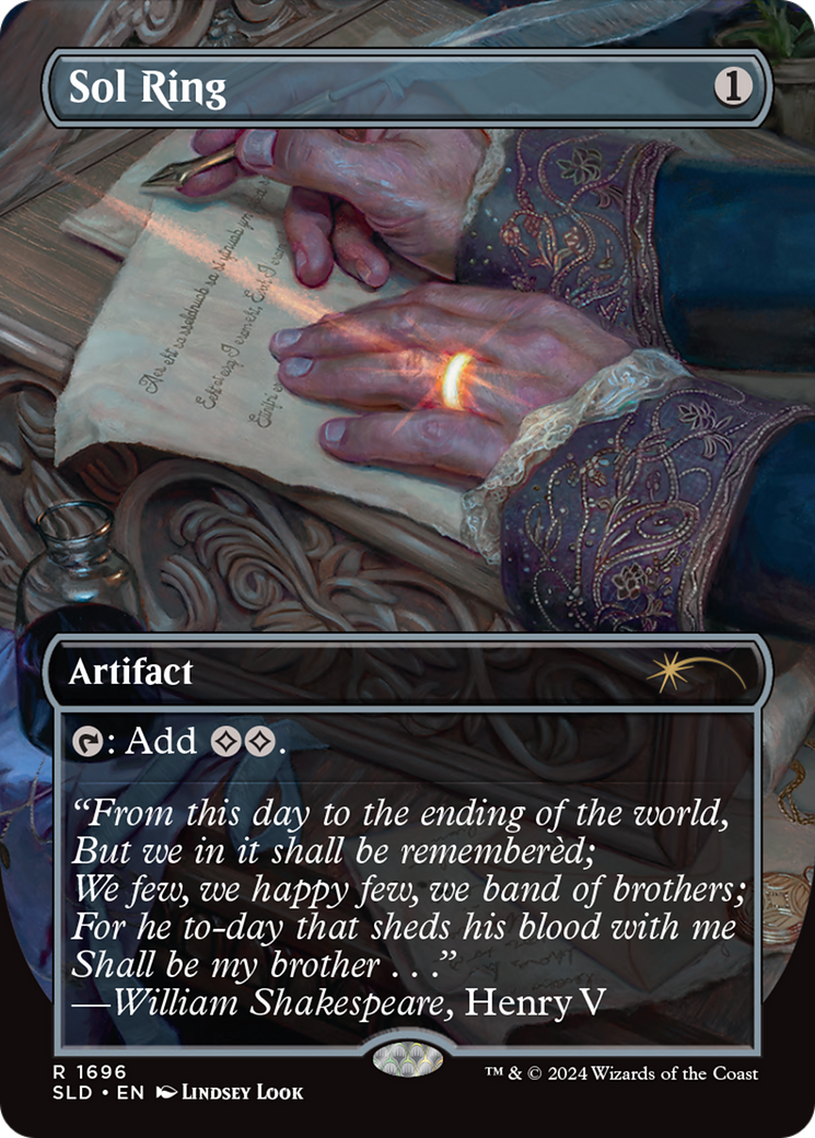 Sol Ring (1696) (SLD-1696) [Secret Lair] Drop (Borderless) MTG Single Wizards of the Coast