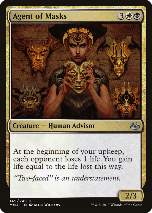 Agent of Masks (MM3-149) [Modern Masters 2017] MTG Single Wizards of the Coast
