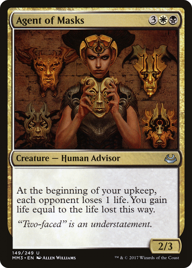 Agent of Masks (MM3-149) [Modern Masters 2017] Foil MTG Single Wizards of the Coast