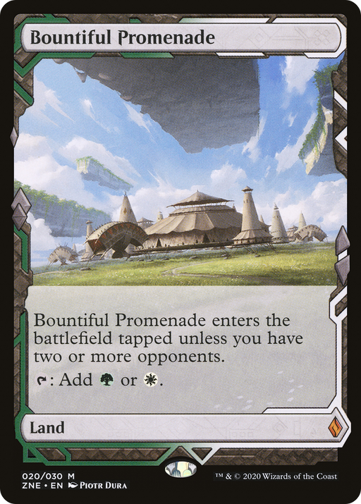 Bountiful Promenade (ZNE-020) [Zendikar Rising Expeditions] MTG Single Wizards of the Coast