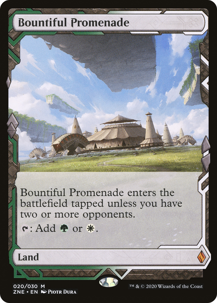 Bountiful Promenade (ZNE-020) [Zendikar Rising Expeditions] Foil MTG Single Wizards of the Coast