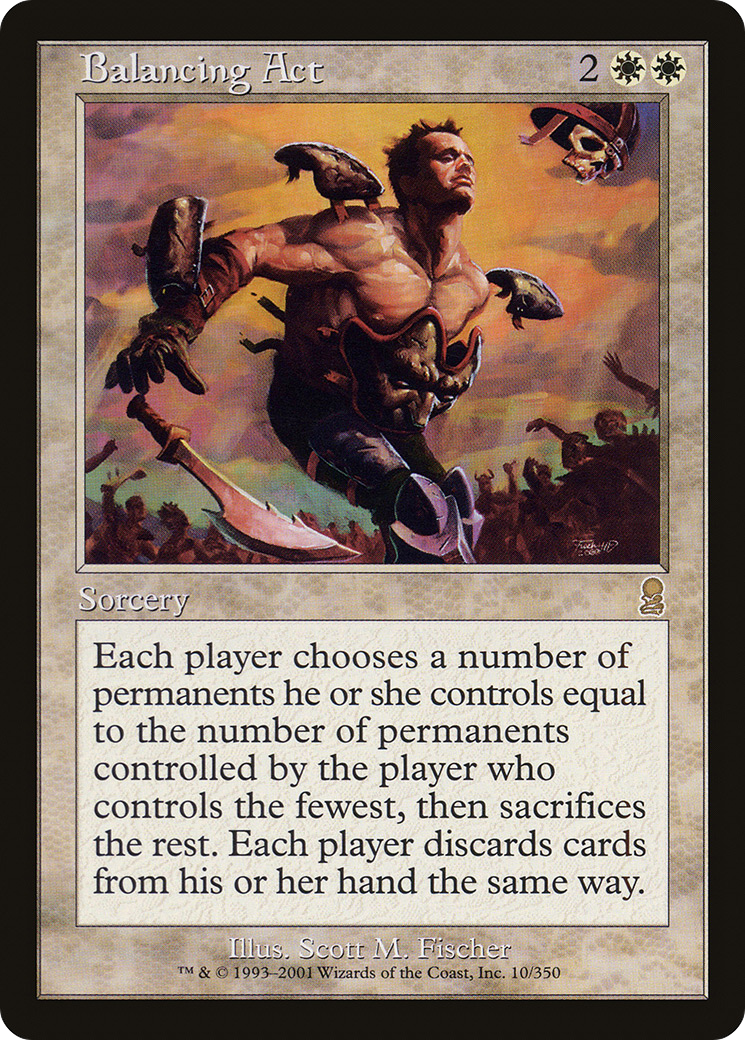 Balancing Act (ODY-010) [Odyssey] Foil MTG Single Wizards of the Coast