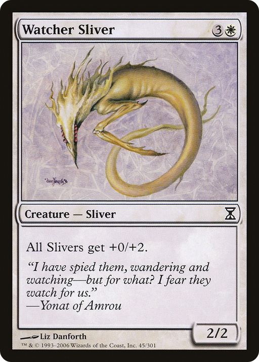 Watcher Sliver (TSP-045) [Time Spiral] Foil MTG Single Wizards of the Coast